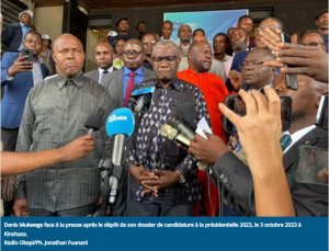 RDC:Denis Mukwege yatanze kandidatire ye yo kuzategeka Congo muri CENI
