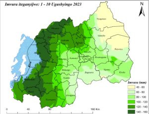 Meteo-Rwanda yateguje imvura iri hejuru y'isanzwe igwa