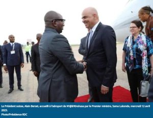 RDC: Byitezwe ko Tshisekedi aregera Perezida w'u Busuwisi wamusuye u Rwanda