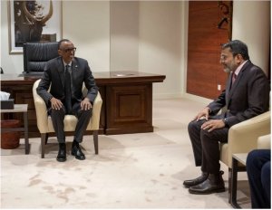 Perezida Kagame yakiriye Ravi Menon uyobora Banki Nkuru ya Singapore