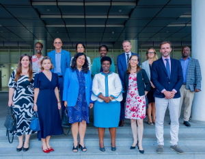 Min. Dr. Usta Kayitesi yakiriye abahagarariye Ibihugu bigize Umuryango wa EU mu Rwanda