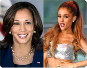 Umuhanzi kazi Ariana Grande yiyongereye ku byamamare bishyigikiye Harris