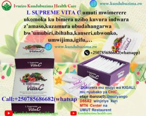 L.SUPREME VITA C UMUTI UKOMOKA KU BIMERA UVURA INDWARA Z'AMASO, IBIHAHA, KANSERI, UMWIJIMA, IGIFU N'IZINDI