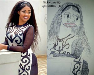 Na satani izamwihakana!Shaddyboo yanenze uwamushushanyije mu isura itangaje