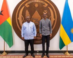 Perezida Kagame yakiriye Sissoco Embaló wa Guinée-Bissau wasuye u Rwanda