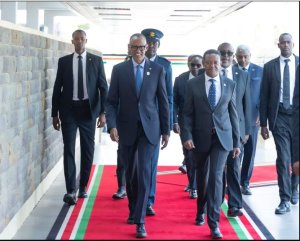 Perezida Paul Kagame ari i Nairobi mu nama ku ihindagurika ry'ikirere