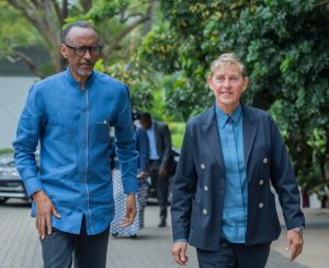 Perezida Kagame yakiriye Ellen DeGeneres washinze ikigo cyita ku ngagi mu Rwanda[AMAFOTO]