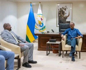 Perezida Kagame yakiriye Gen Muhoozi Kainerugaba