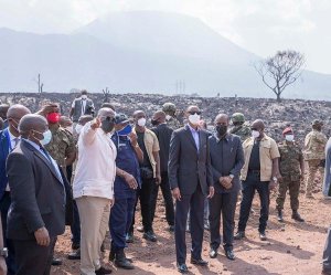 Perezida Kagame yageze I Goma yerekwa ibyangijwe n'iruka rya Nyiragongo [Amafoto]