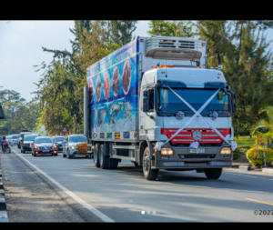 Rubavu: Abageni bifashishije ikamyo itwara inyama mu bukwe(AMAFOTO)