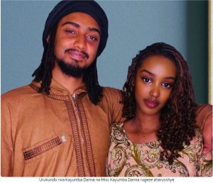 Miss Kayumba Darina yatomoreye umuraperi Kimzer bakundana