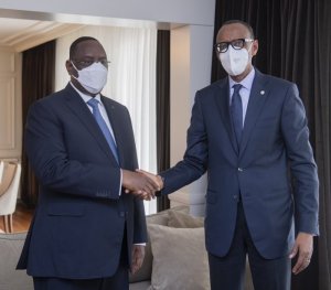 Perezida Kagame yakiriwe na Mugenzi we wa Sénégal Macky Sall