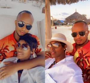 Cyusa Ibrahim ari mu buryohe bw'urukundo na Nyirasenge wa Miss Naomie muri Zanzibar[Amafoto]