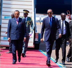 Perezida wa Congo Denis Sassou Nguesso yatangiye uruzinduko rw'iminsi 2 mu Rwanda