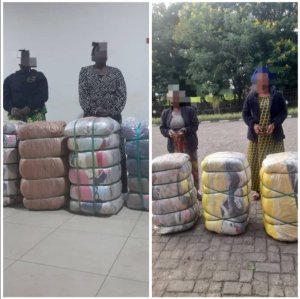 Abagore bane batawe muri yombi bazira ubucuruzi butemewe bw'imyenda ya caguwa