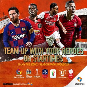 Press Release – The 2020/21 football season begins on StarTimes