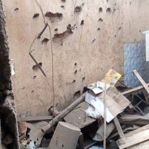 Musanze: Ibikorwaremezo birimo amazu byangijwe bikomeye n'ibisasu 3 byaturutse muri RDC[AMAFOTO]