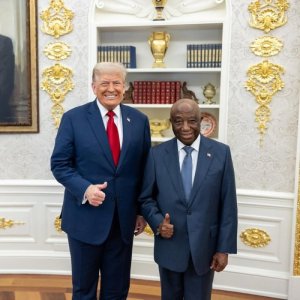 Trump yatunguwe n'Icyongereza cyiza cya Perezida wa Liberia