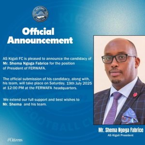 Perezida wa AS Kigali agiye kwiyamamariza kuyobora FERWAFA