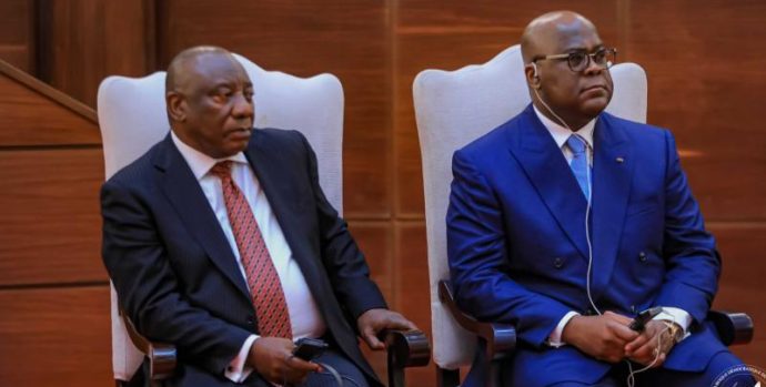 Uko Perezida Tshisekedi yasunikiye Ramaphosa wa Afurika y'Epfo kwegerana n'u Rwanda