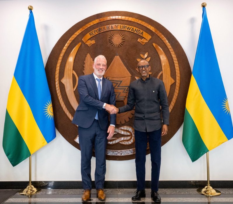 Perezida Kagame yakiriye abayobozi ba Wood Foundation ifasha abahinzi mu Rwanda