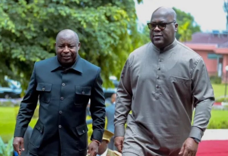 Perezida Ndayishimiye mu ruzinduko rw'iminsi 2 muri RDC ku butumire bwa Tshisekedi
